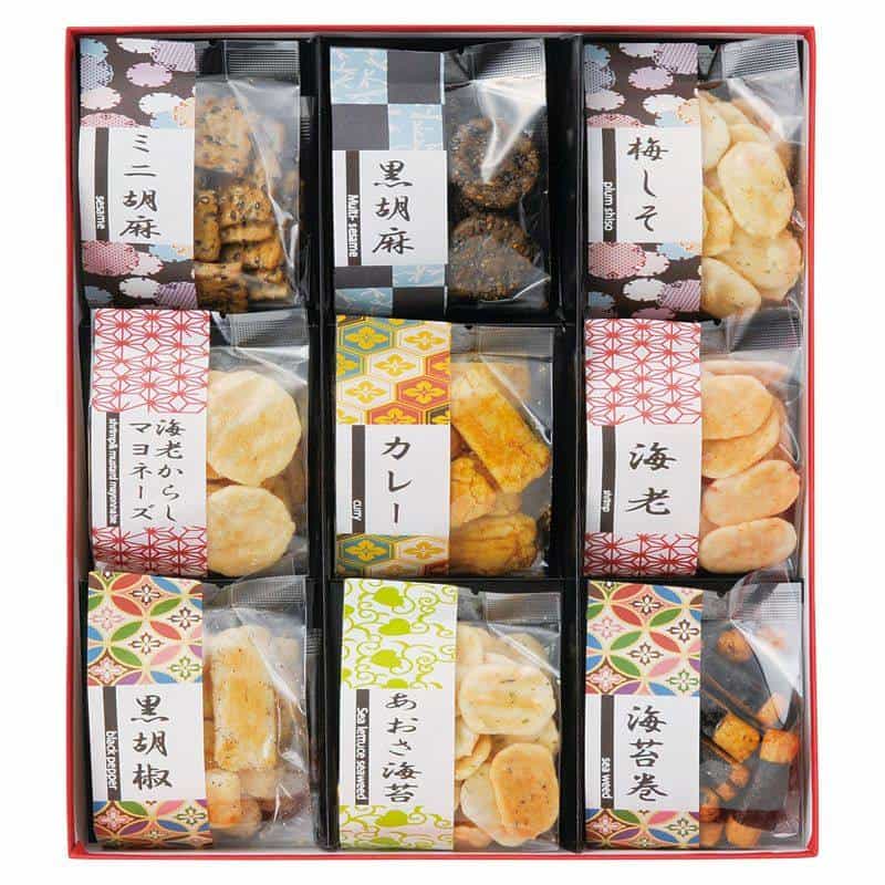 お煎餅９種詰合せ あられ煎 