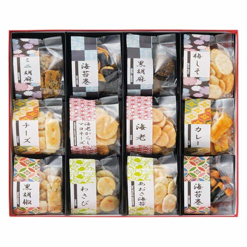 お煎餅１２種詰合せ あられ煎 