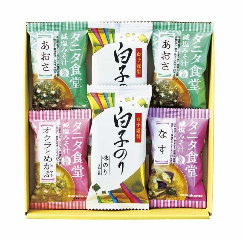 タニタ食堂監修減塩みそ汁・白子のり詰合せ