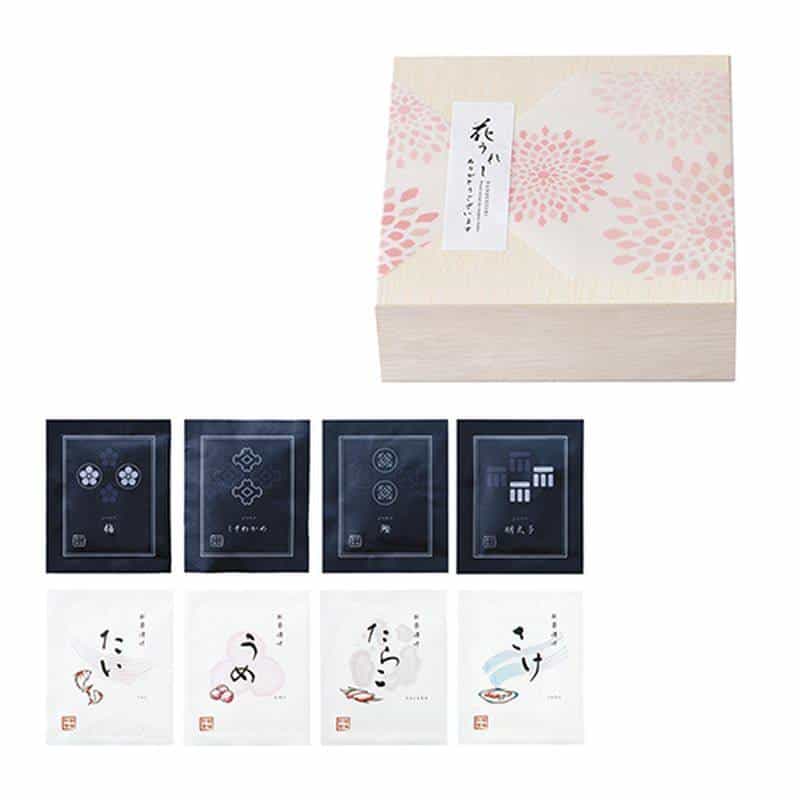 花うれし ふりかけ＆お茶漬けセット 木箱入　(1100023004)