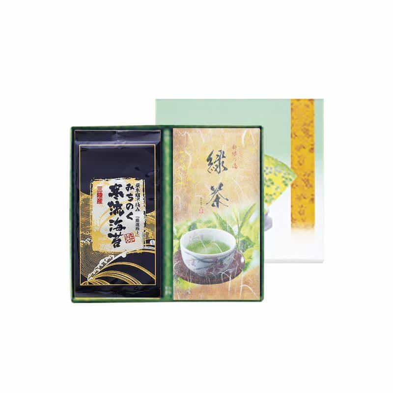 みのり工房 みちのく寒流のり・鹿児島茶詰合せ　(1100026283)