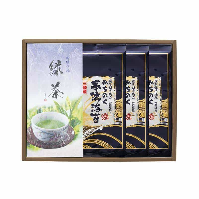みのり工房 みちのく寒流のり・鹿児島茶 詰合せ　(1100026285)