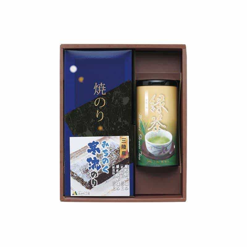 みのり工房 みちのく寒流のり・鹿児島茶 詰合せ　(1100026287)
