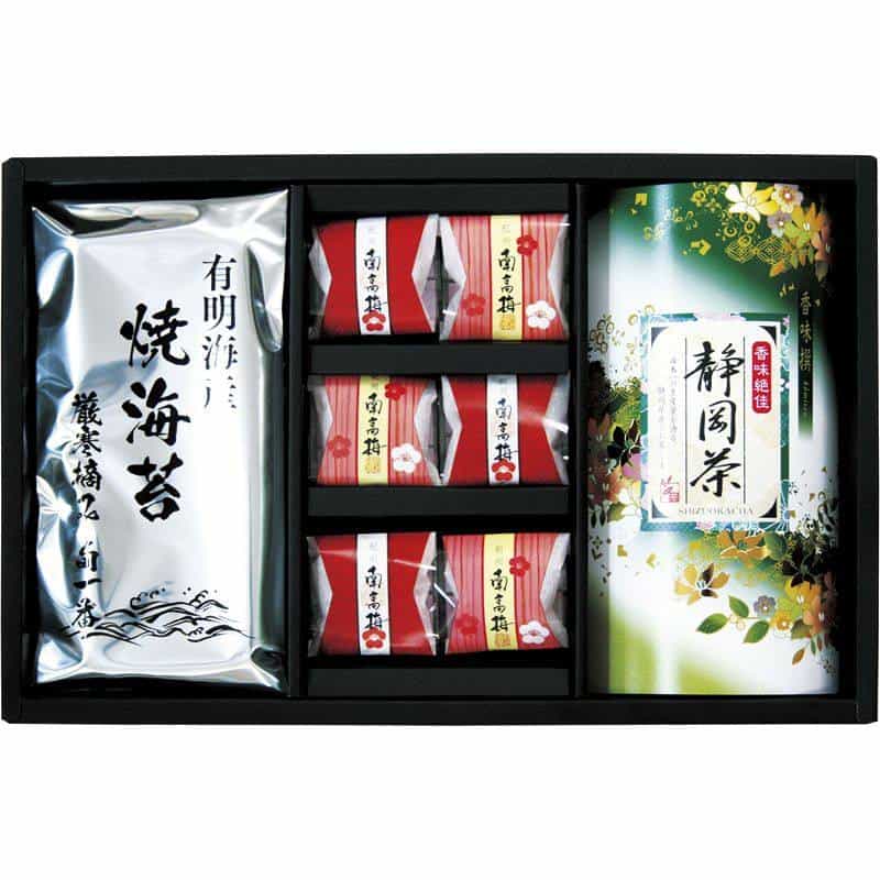 静岡茶・有明海苔・南高梅詰合せ（包装済）　(1100026289)