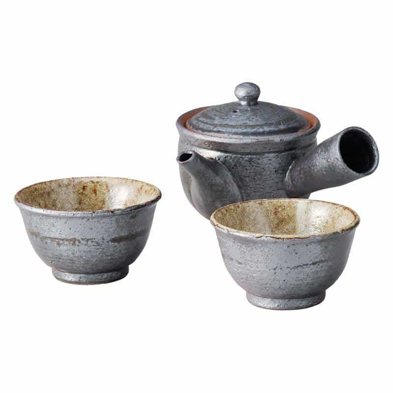 信楽焼 Ｓｕｍｉ ｉｒｏ ふたり茶器