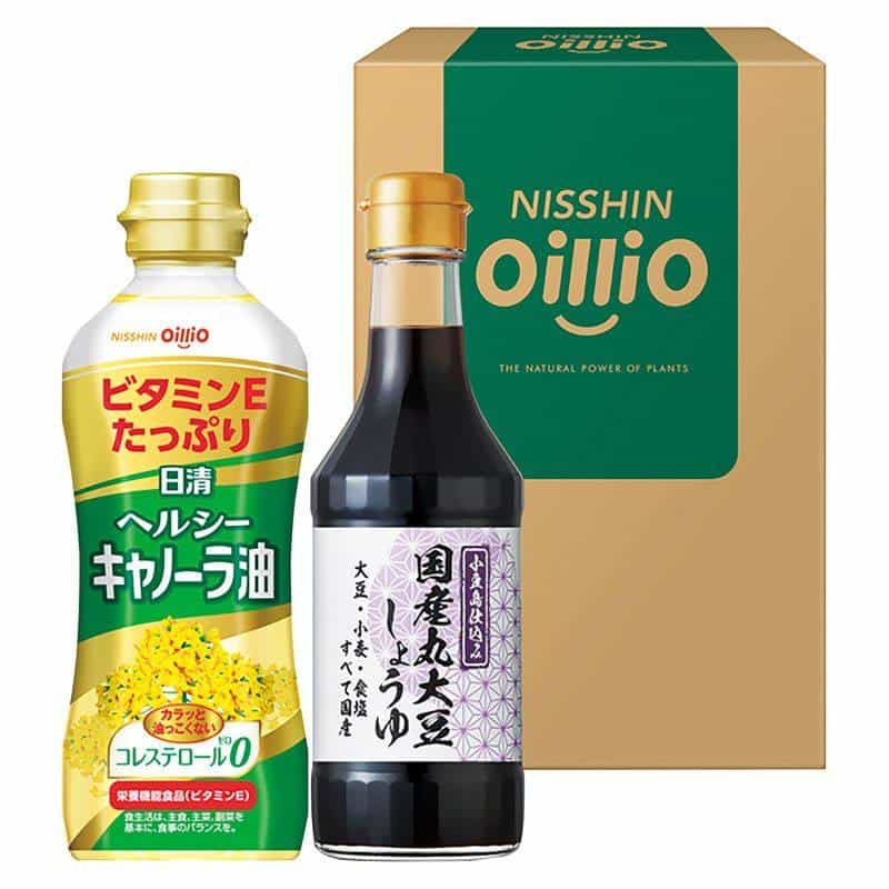 日清オイリオ ヘルシーオイル＆国産丸大豆醤油ギフト