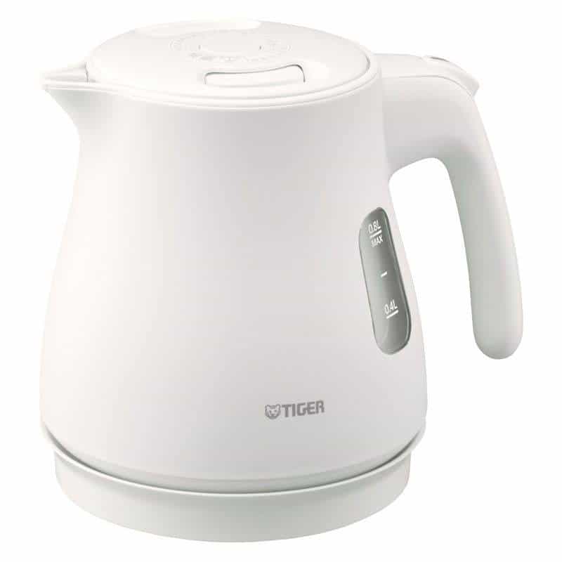 タイガー 蒸気レス電気ケトル８００ｍｌ　マットホワイト　(1100026972)