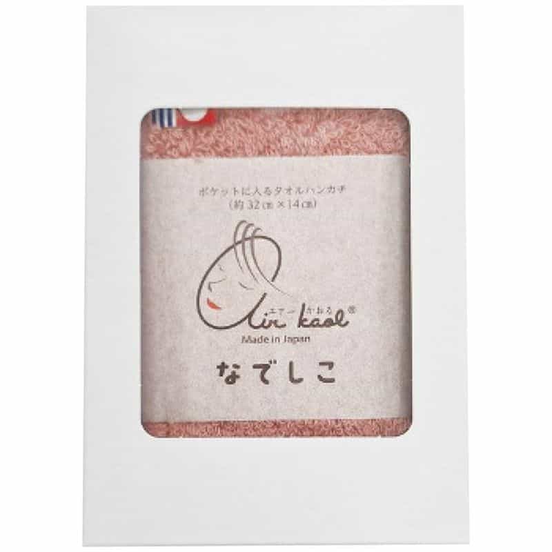 ミニタオル チェリーピンク 展示会ノベルティ