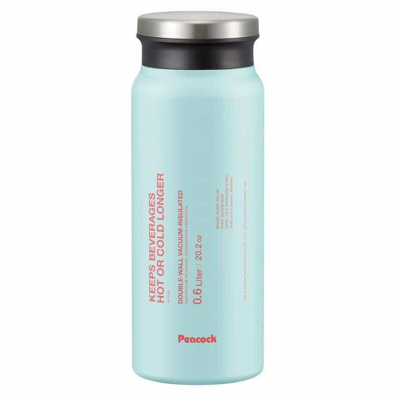 ピーコック ステンレスボトル スクリューマグタイプ ６００ｍｌ　ミントブルー　(1100028207)
