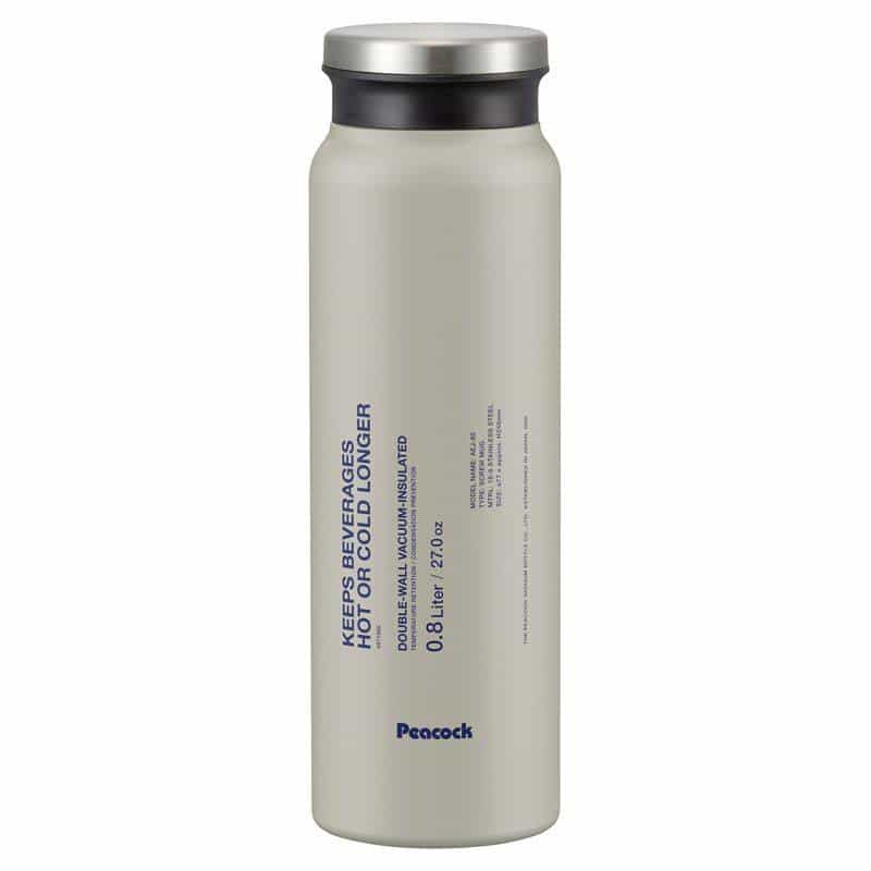 ピーコック ステンレスボトル スクリューマグタイプ ８００ｍｌ　ストーングレー　(1100028209)