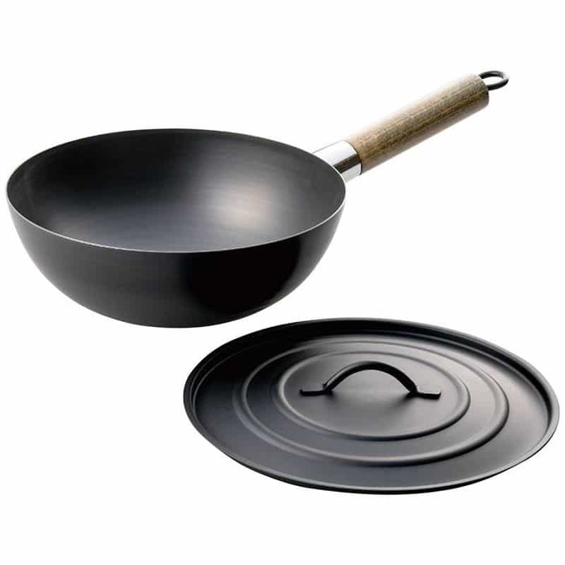 スケーター　アウトドア用中華鍋２３ｃｍ（蓋付）　(1100028670)