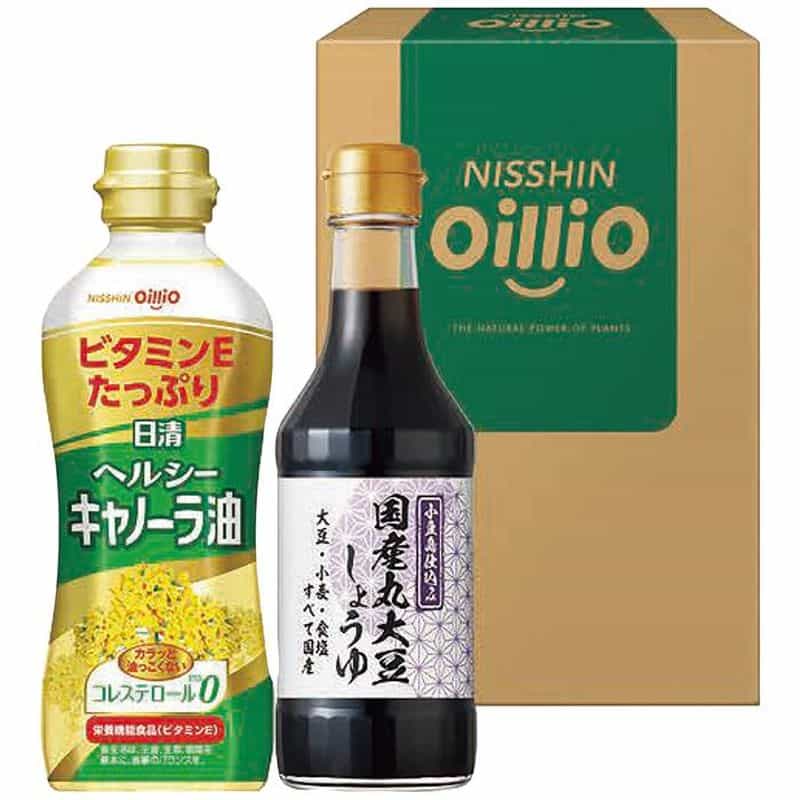 日清オイリオ　日清ヘルシーオイル＆国産丸大豆醤油ギフト　ＴＯＳ　１０Ａ　(1100028889)