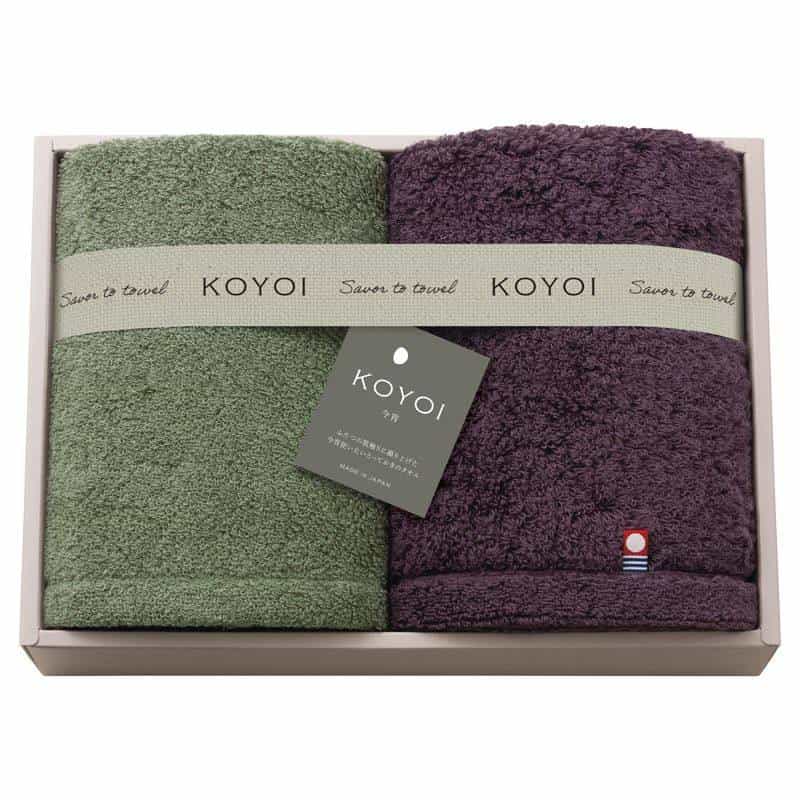 ＫＯＹＯＩ〈今宵〉 日本製 今治・泉州フェイスタオル２Ｐ　(1100028969)