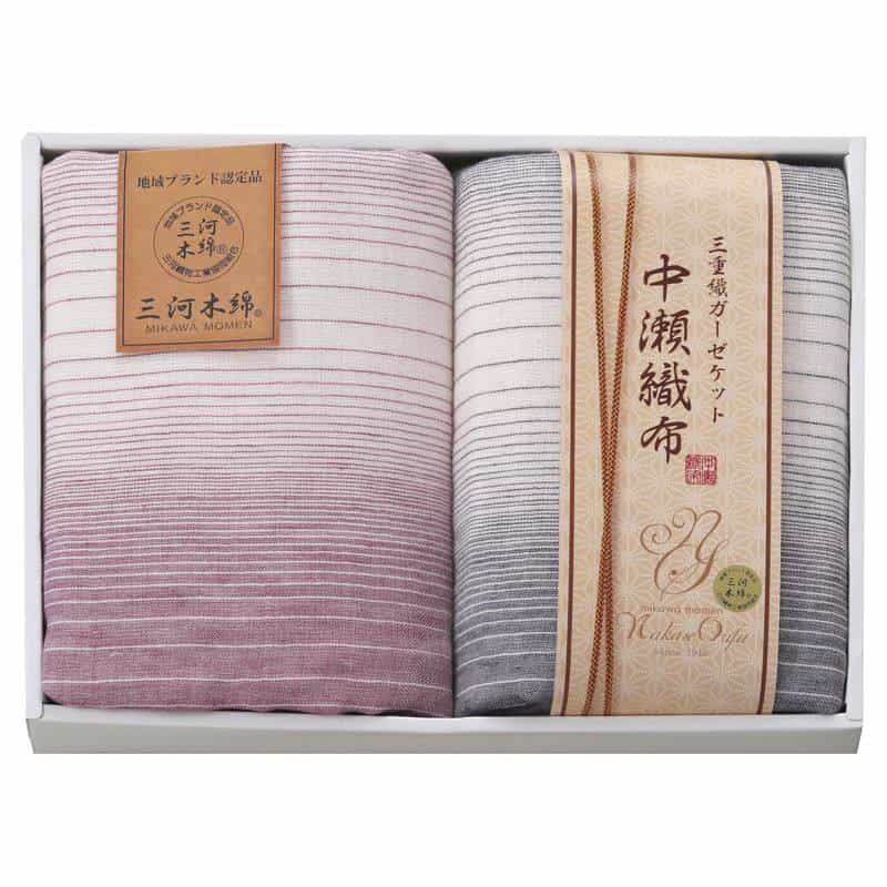 中瀬織布 三重織ガーゼハーフケット２Ｐ　(1100029175)