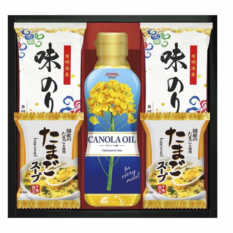 ＳＨＯＷＡキャノーラ油＆のり・たまごスープ詰合せ　(1100029277)