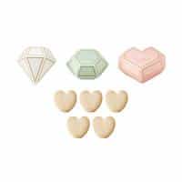 ジュエルボックス（ハートクッキー）ウェルカムオブジェ４８個セット