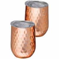 ステンレスタンブラー３５０ｍｌ２客セット（蓋付）