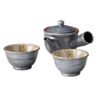 信楽焼 Ｓｕｍｉ ｉｒｏ ふたり茶器