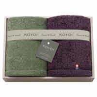 ＫＯＹＯＩ〈今宵〉 日本製 今治・泉州フェイスタオル２Ｐ